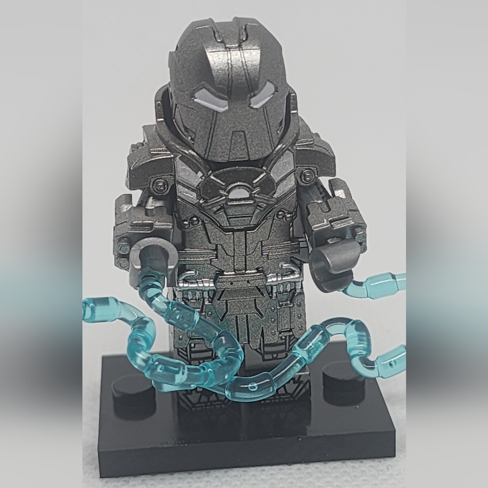 Silver custon lego iron man wiplash complete uniform CQ03-M4 mini figure - Picture 8 of 10